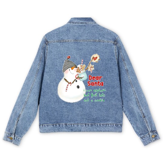 Dear Santa I can explain Men's Denim Jackets