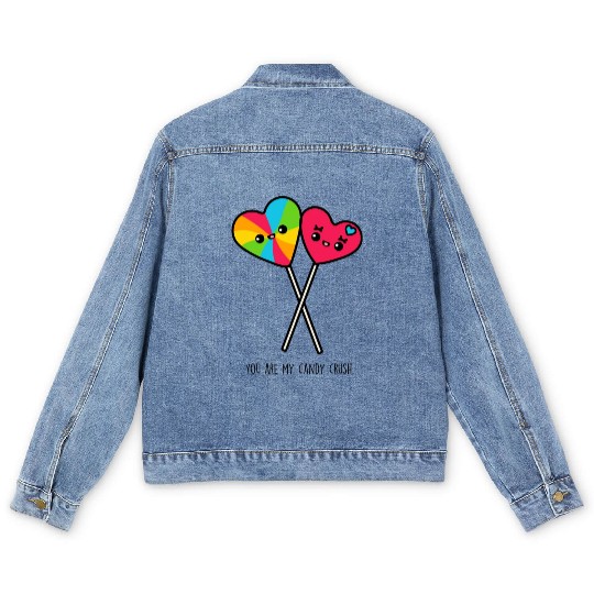 You Are My Candy Crush Men's Denim Jackets