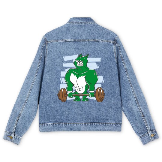 Pumping hulk. Gym Men's Denim Jackets