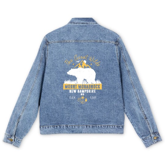 Mount Monadnock New Hampshire Men's Denim Jackets