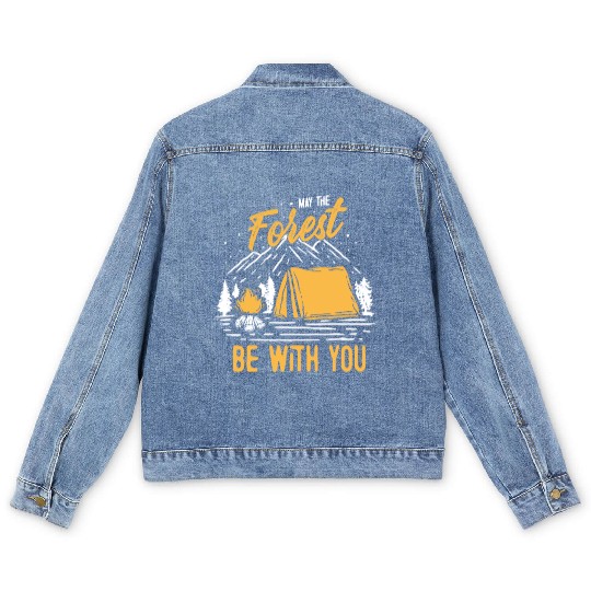 May The Forest Be With You Men's Denim Jackets