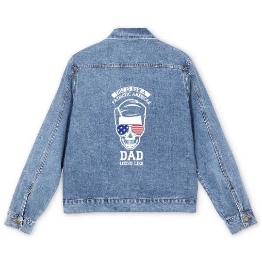 This Is How A Patriotic American Dad Looks Like US Men's Denim Jackets