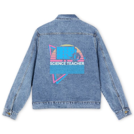 Science Teacher Retro Men's Denim Jackets