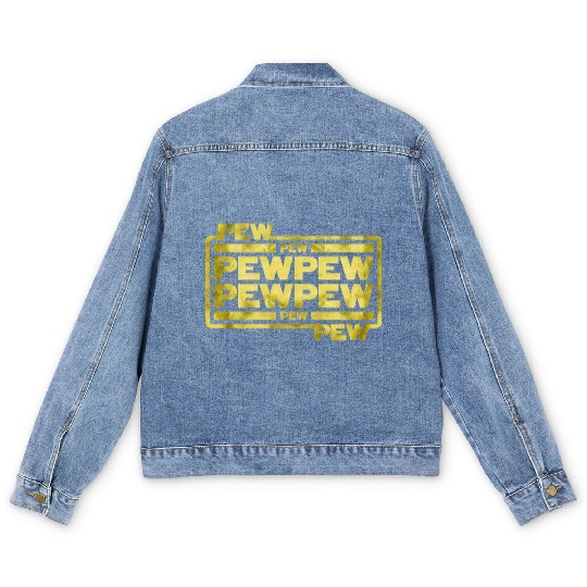 Pew Pew Pew Men's Denim Jackets