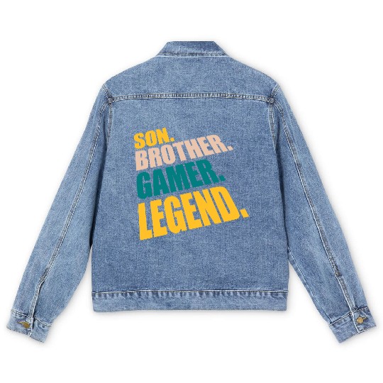 son brother gamer legend Men's Denim Jackets