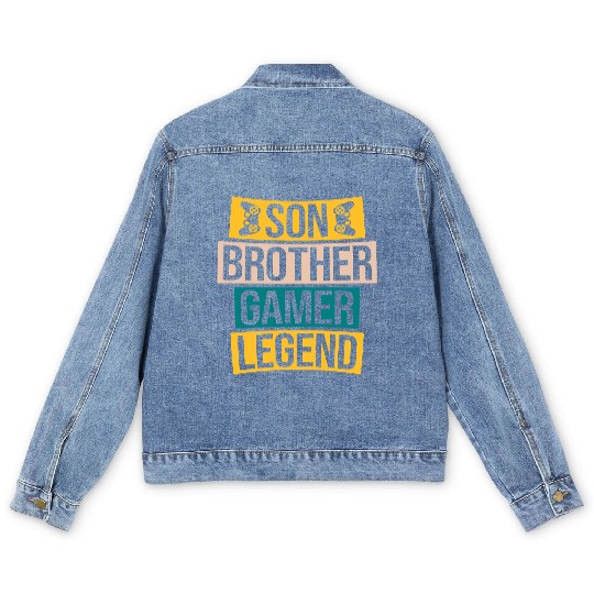 son brother gamer legend Men's Denim Jackets