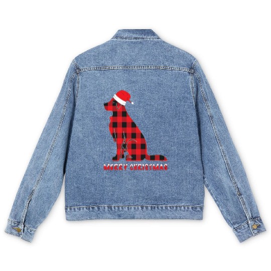 Dog's Christmas Men's Denim Jackets