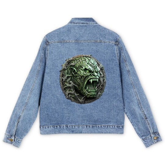 Angry Hulk Men's Denim Jackets