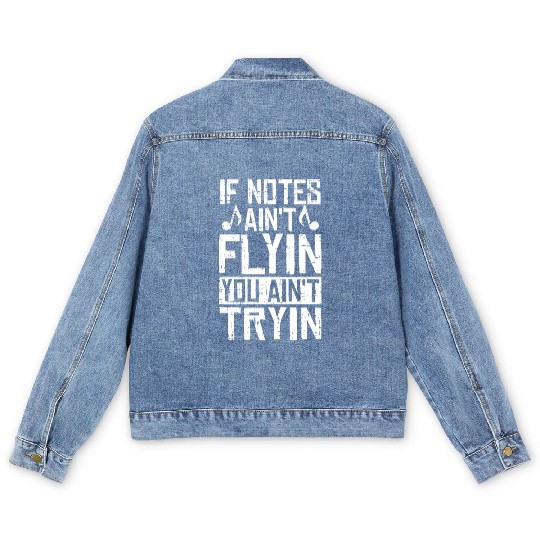 Music Teacher Funny Men's Denim Jackets