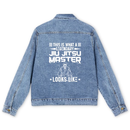 Jujutsu legendary jiu jitsu master martial arts Men's Denim Jackets