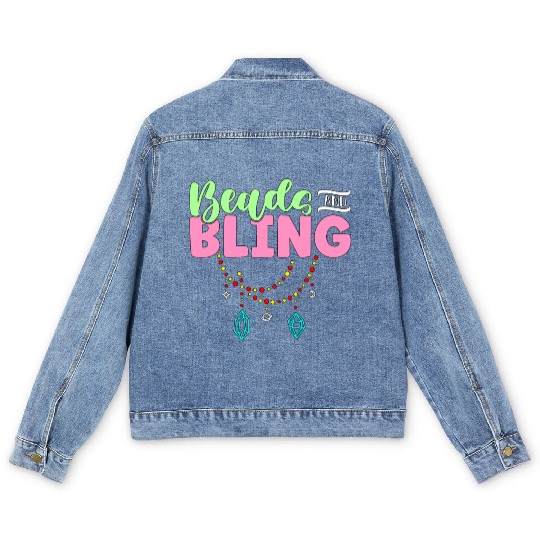 Beading Beads And Bling Beadwork Jewelry Beader Men's Denim Jackets
