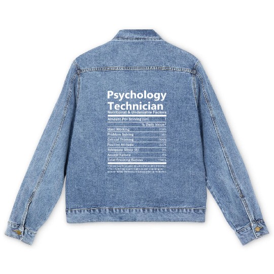 Psychology Technician Men's Denim Jackets - Nutritional And Un