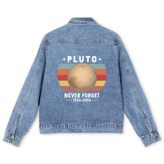 Pluto Never Forget 1930-2006 Men's Denim Jackets