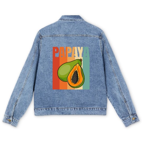 Retro Papaya Men's Denim Jackets