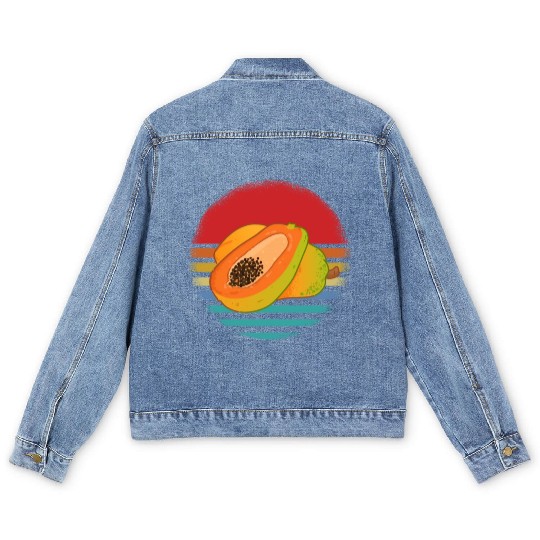Retro Papaya Men's Denim Jackets