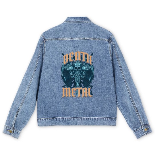Goth Rock Satan Festivals Death Metal Men's Denim Jackets