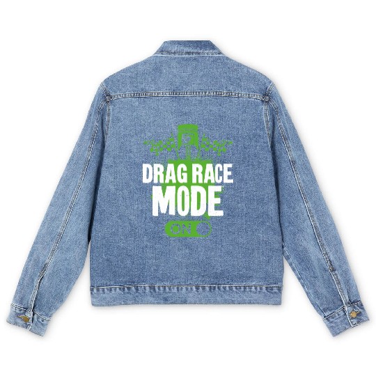 Drag Racing Race Car Drag Race Men's Denim Jackets