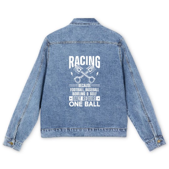 Drag Racing Race Car Racing Men's Denim Jackets