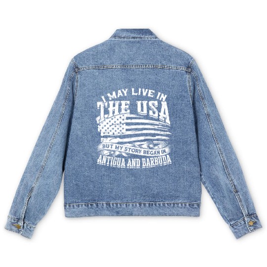 US Immigrant Indigenous USA Immigrants america Men's Denim Jackets
