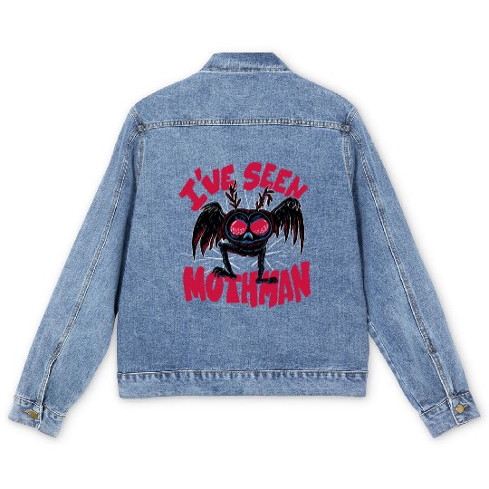 I have seen mothman I have seen mothman inspiratio Men's Denim Jackets