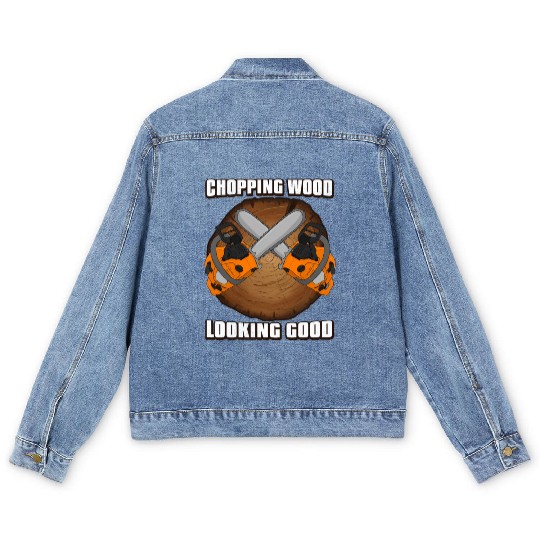 chainsaw Lumberjack Men's Denim Jackets