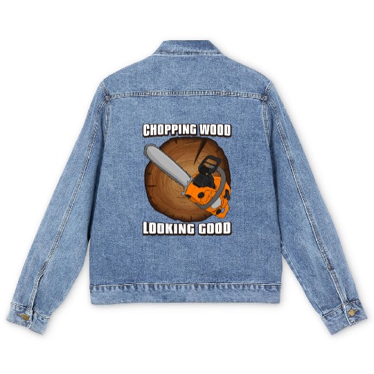 chainsaw Lumberjack Men's Denim Jackets
