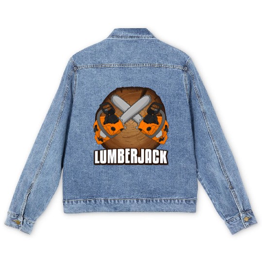 chainsaw Lumberjack Men's Denim Jackets