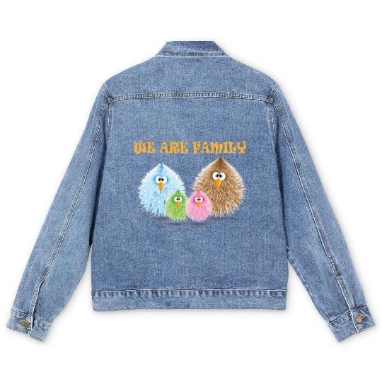 we are family 2 Men's Denim Jackets