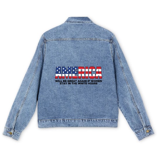 America Will Be Great Again Men's Denim Jackets