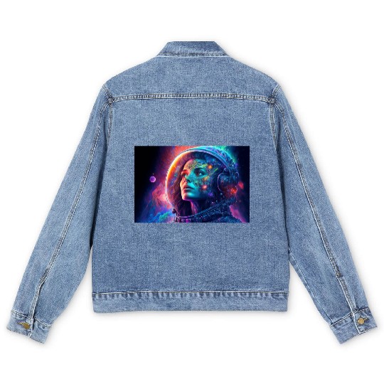 Psychedelic Astronauts 2 Men's Denim Jackets