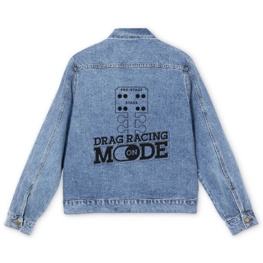 Drag Racing Race Car Vintage Drag Men's Denim Jackets