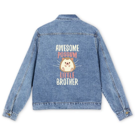 Awesome Possum Little Brother Men's Denim Jackets