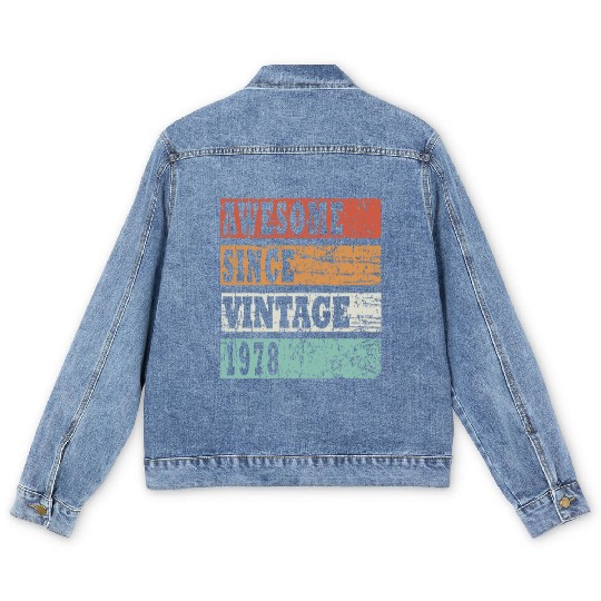 1978 bday gift idea Men's Denim Jackets