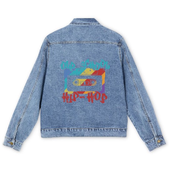 Old School Hip Hop Music Direction Rap Men's Denim Jackets