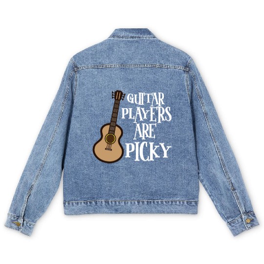 Bassist bass guitar guitarist bassist gift Men's Denim Jackets