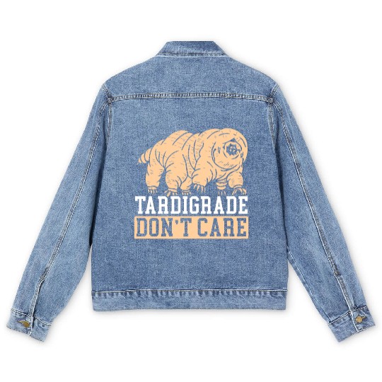 Tardigrade Don't Care Water Bear Biology Men's Denim Jackets