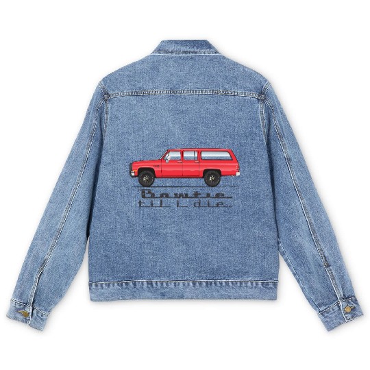 bowtie Cardinal Red Men's Denim Jackets
