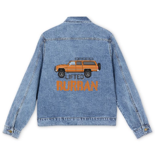 burban Burnt Orange Men's Denim Jackets