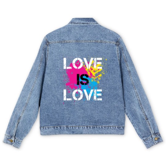 Love is love Men's Denim Jackets
