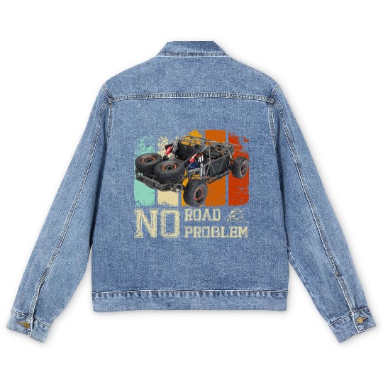 No Road No Problem Traxxas X-MAXX For Driver Gift Men's Denim Jackets