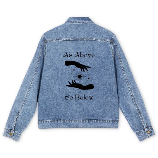 As Above So Below Men's Denim Jackets