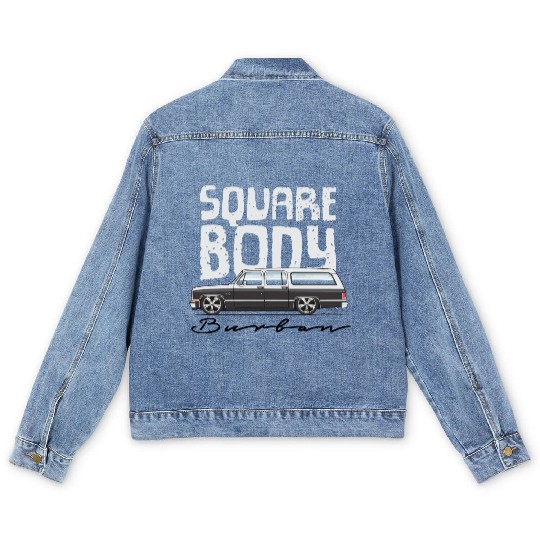 square body Frost White Men's Denim Jackets
