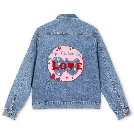 Wearing my heart on my sleeve for Valentine's Day Men's Denim Jackets