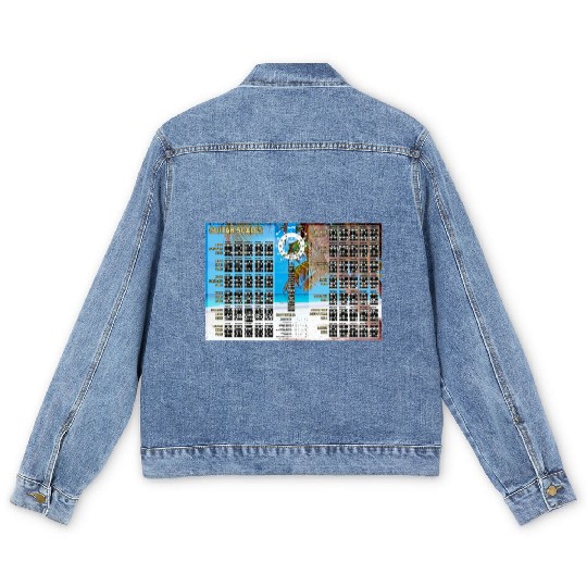 Guitar Scales, Formulas, Circle Of 4ths & 5ths Men's Denim Jackets