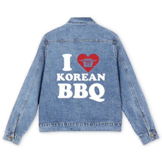 Korean BBQ, korean band, korean show Men's Denim Jackets