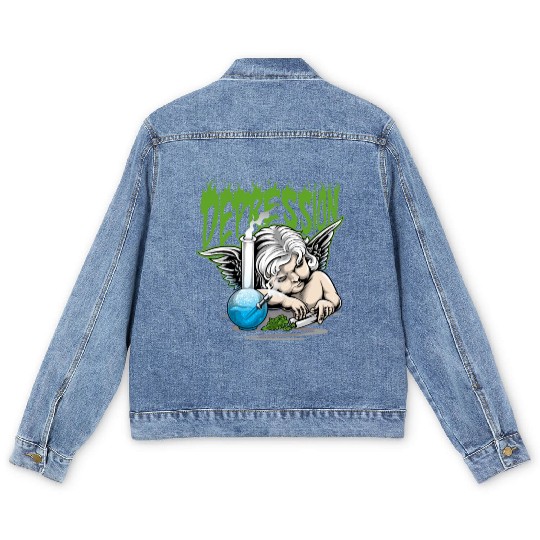 Depression Angel Men's Denim Jackets