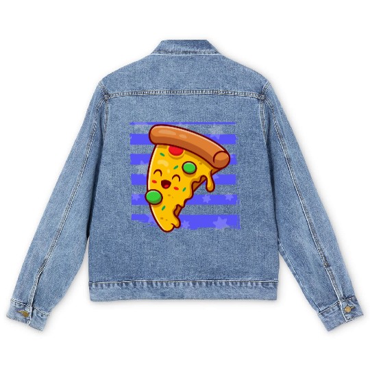 Pizza Men's Men's Denim Jackets