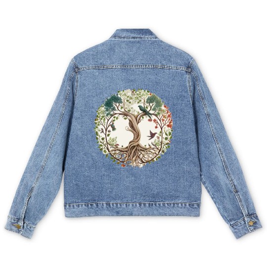 Tree of Life Men's Denim Jackets
