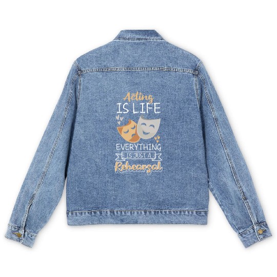 Actress Rehearsal Singer Drama Club Men's Denim Jackets