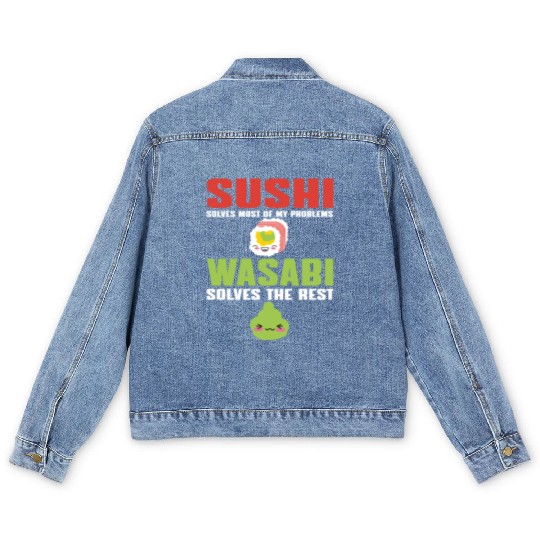 Sushi And Wasabi Men's Denim Jackets
